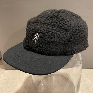 PARKS PROJECT Trail Crew 5 Panel Sherpa Fleece Hat Cap Arrow Logo Hiking Camping